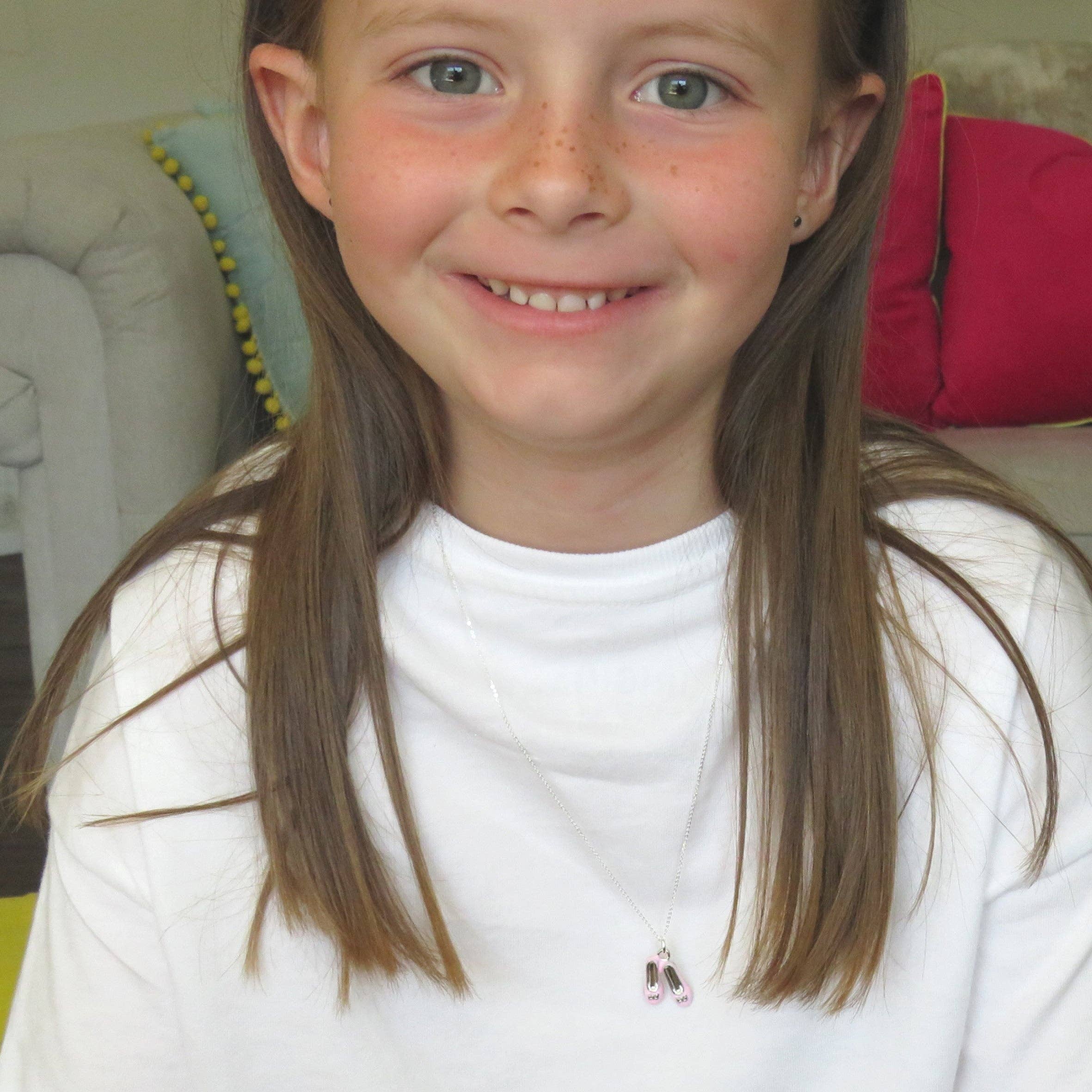 Aye Do Gifts – Colar - Crianças por atacado – Colar de Prata com Sapatos de Ballet para Crianças3