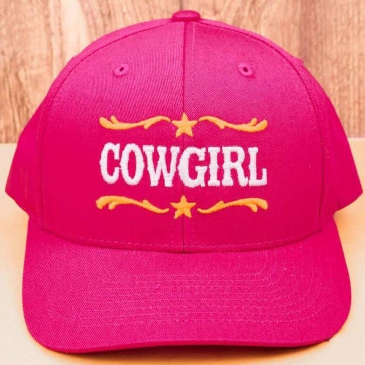 The Bling Barn - Wholesale Baseball Cap - Women's - Hot Pink 'Cowgirl' Underbrim Aztec Snapback Cap