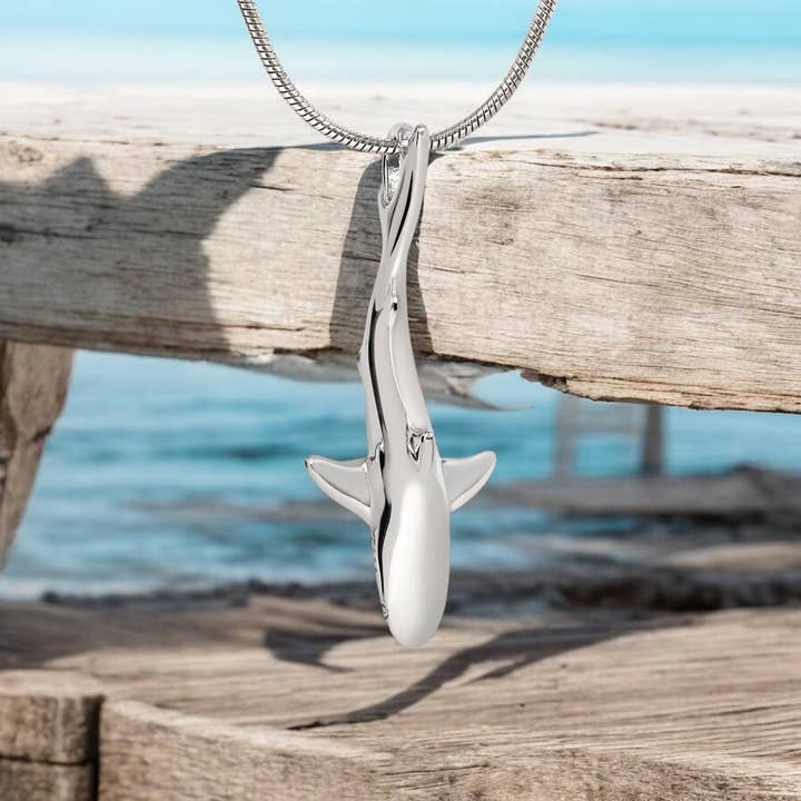 Grey Reef Shark Pendant – Realistic Sealife Collection - Sterling Silver for wholesale by Big Blue by Roland St John