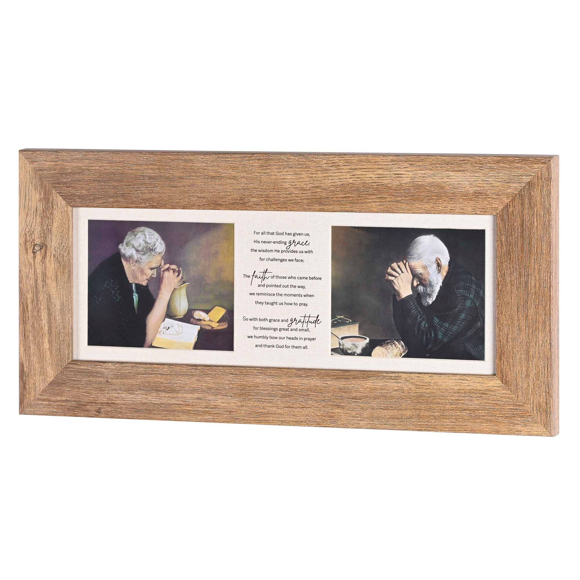 Dicksons - Venta al por mayor Ilustración - Cuadro de pared enmarcado Grace Gratitude Prayer0