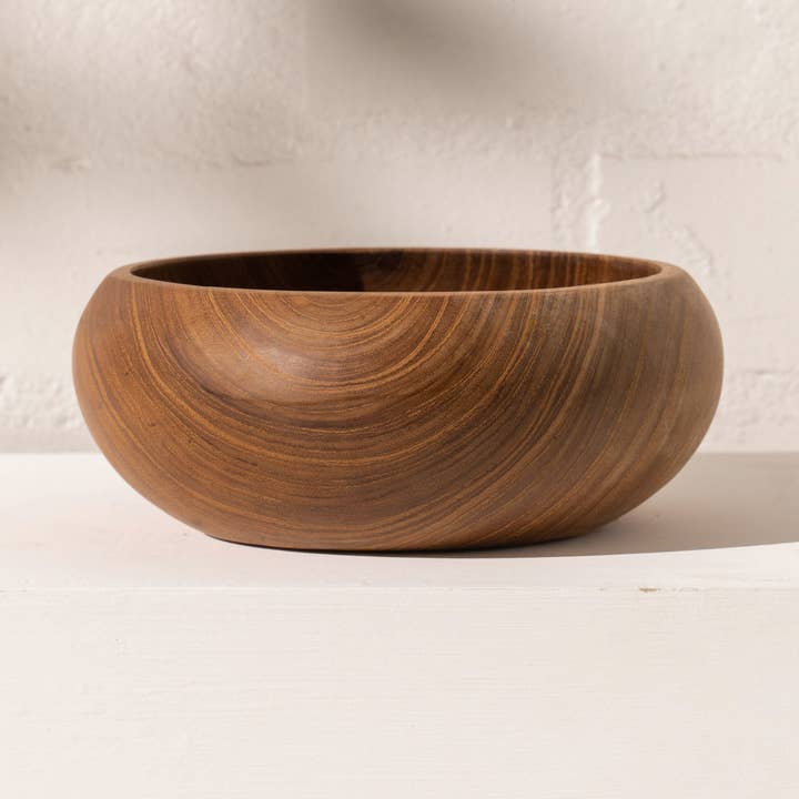 Enna Round Timber Bowl for wholesale by INARTISAN