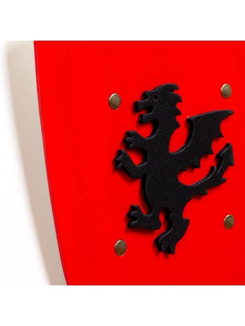KALID MEDIEVAL - Wholesale Classic Toy - Kids - SHIELD KAMELOT RED WITH DRAGON S - ST5351