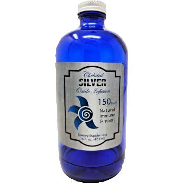 Silverinfusion - 150 ppm kelaterad silveroxid (V) 16 fl oz för wholesale av 3rd Rock Essentials