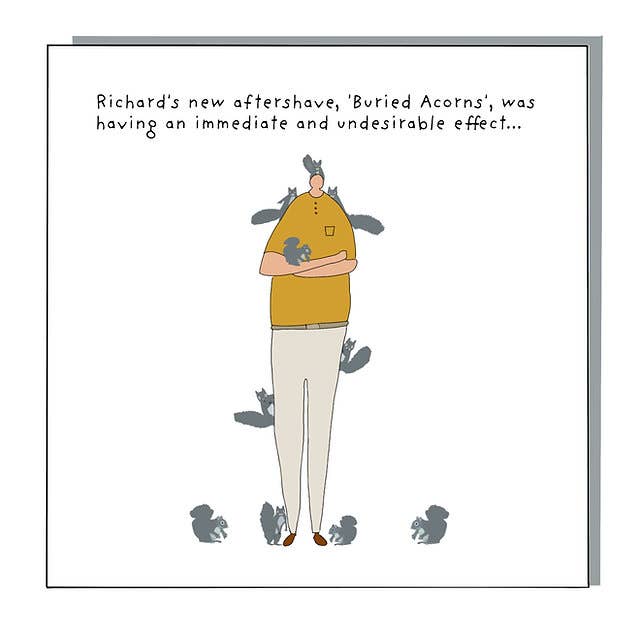 Not at all Jack - Wholesale Everyday Greeting Card - Buried acorns greeting card