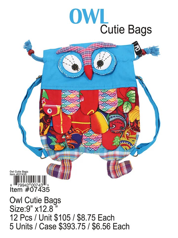 Sacos Coruja por atacado de Puka Creations