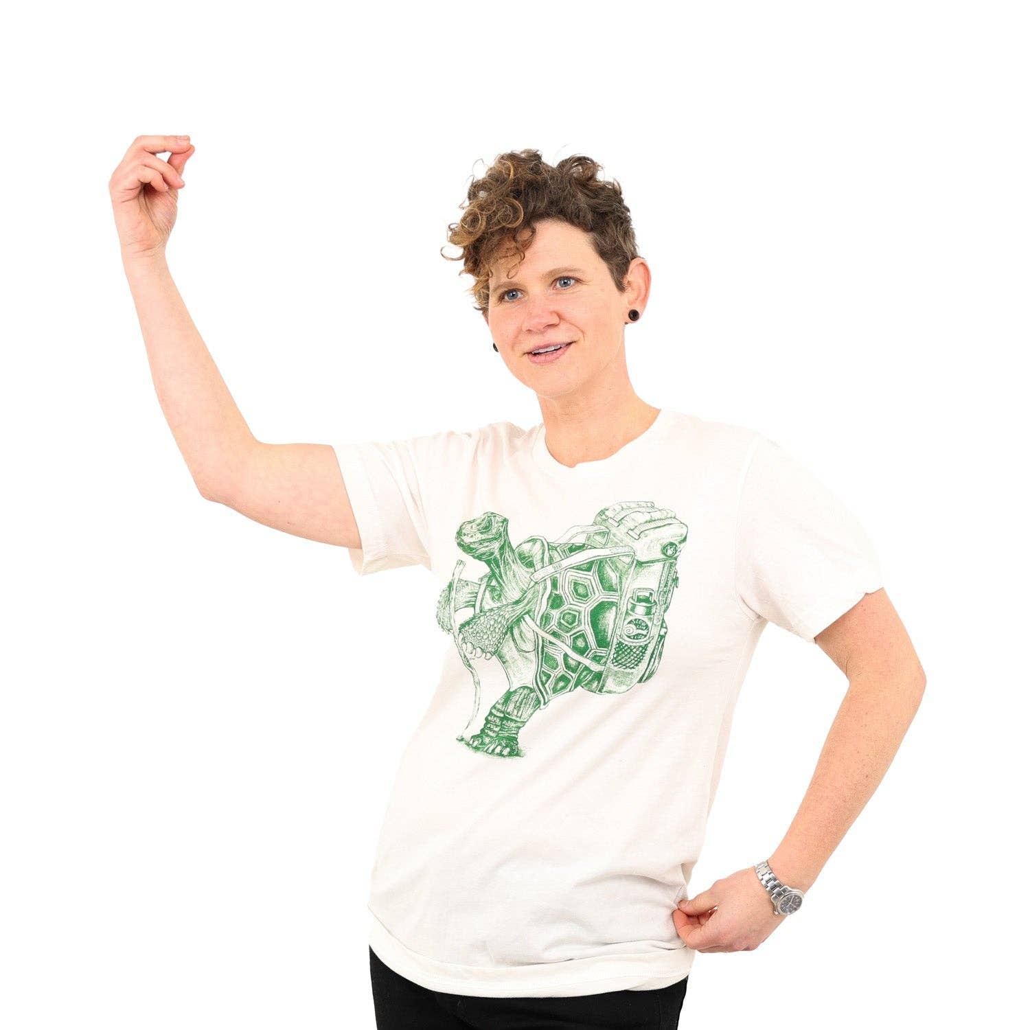 Slow Loris - Wholesale Screen Printed T-Shirt - Men's - Hiking Tortoise T Shirt11