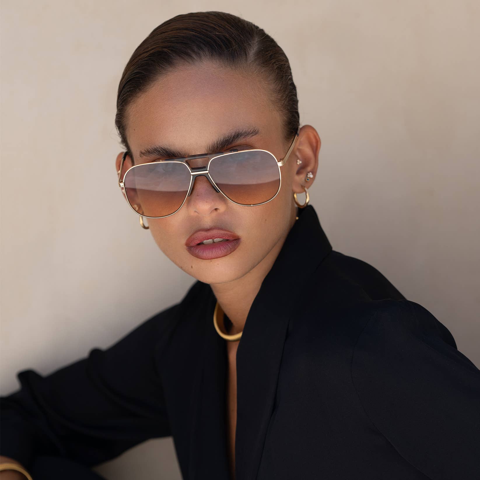 Lever Lunettes de soleil unisexes Logan (NEW) Acetate Aviator en vente sur Faire1