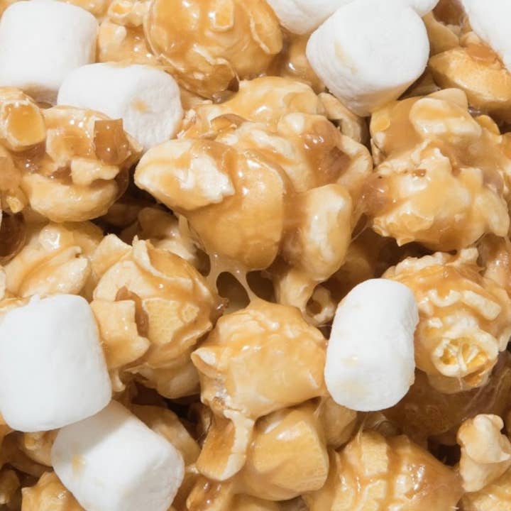 Marshmallow Caramel Corn Ball for wholesale by Gary's Gourmet Caramel Corn
