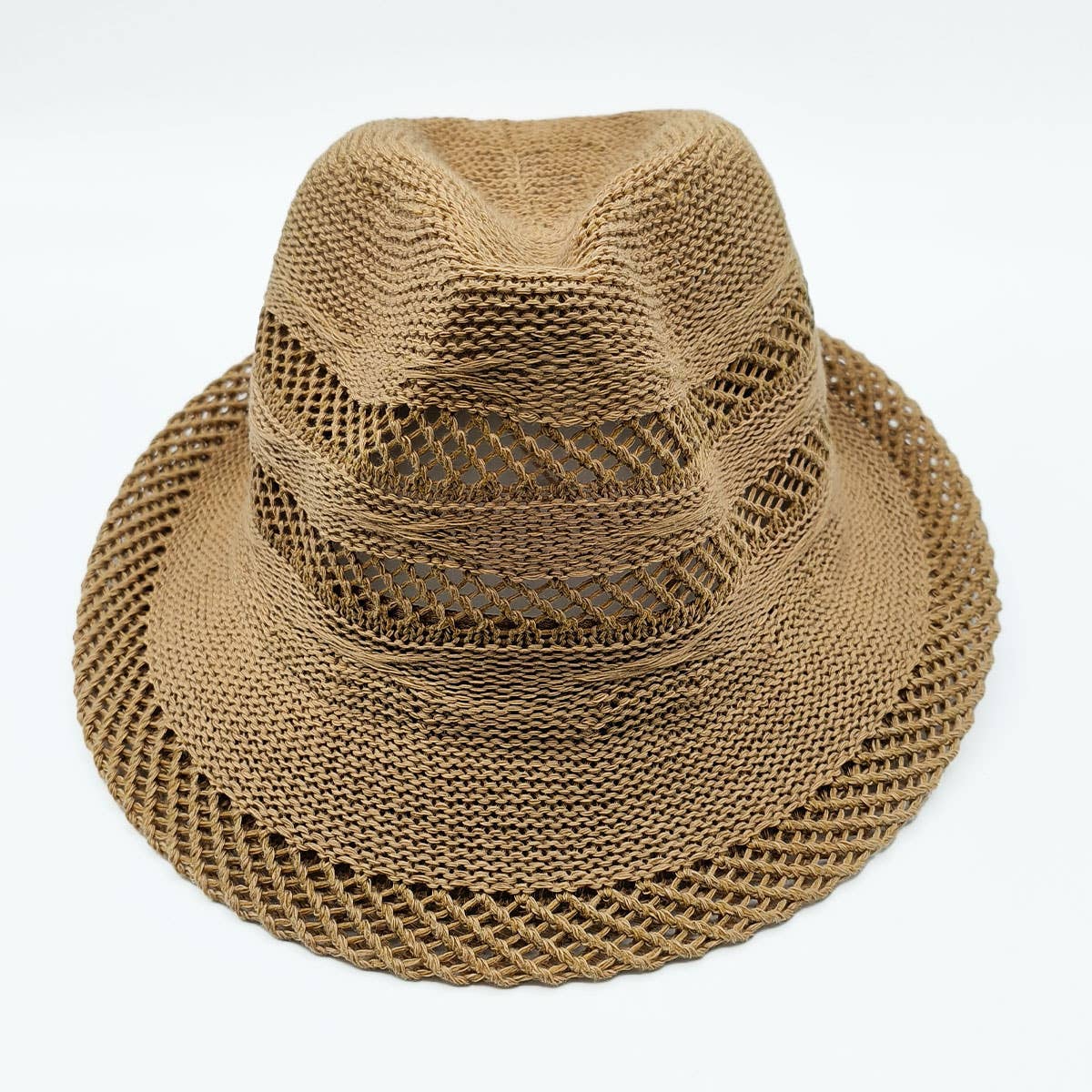 Brown STRAW SUN PROTECTION BUCKET HAT_CWAH1332 for wholesale on Faire3