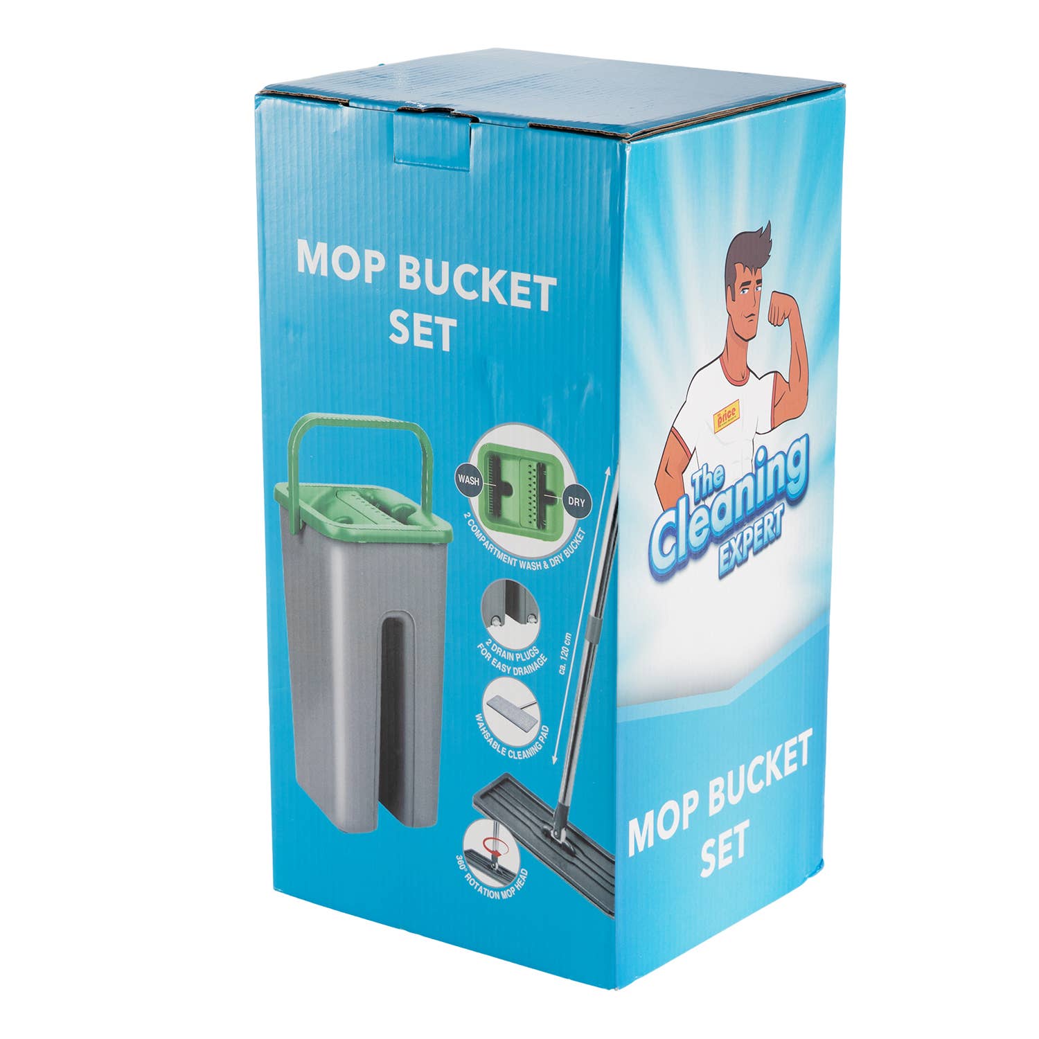 Daniel James - Wholesale Mop - All-in-One Flat Mop & Bucket Set with Refill1