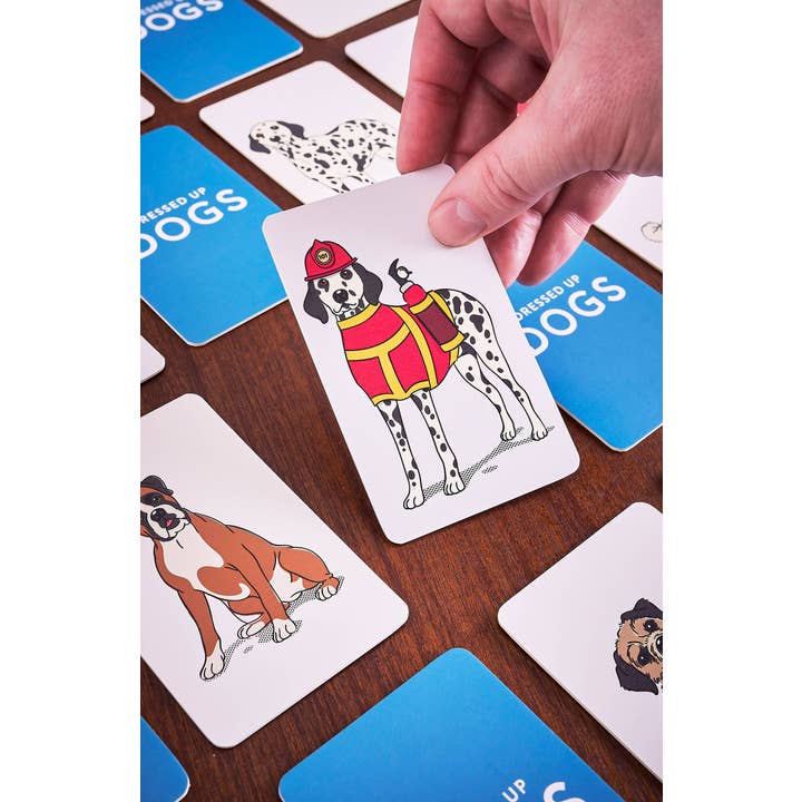 Chronicle Books - Wholesale Card Game - Dressed Up Dogs Memory Game