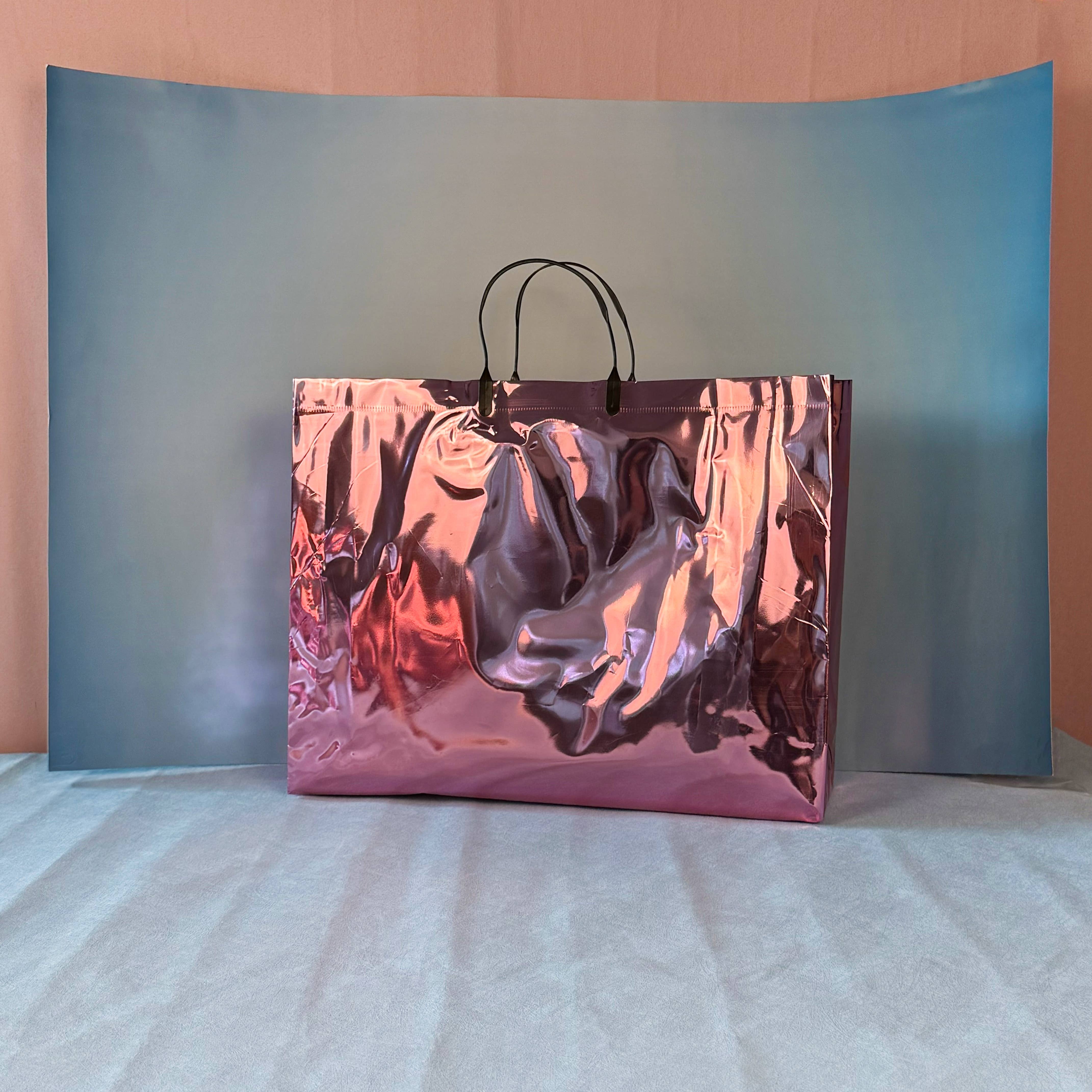 ByHome - Wholesale Gift Bag - 24pc, Rose Red Pink Laser Iridescent reflective PVC gift Bag2