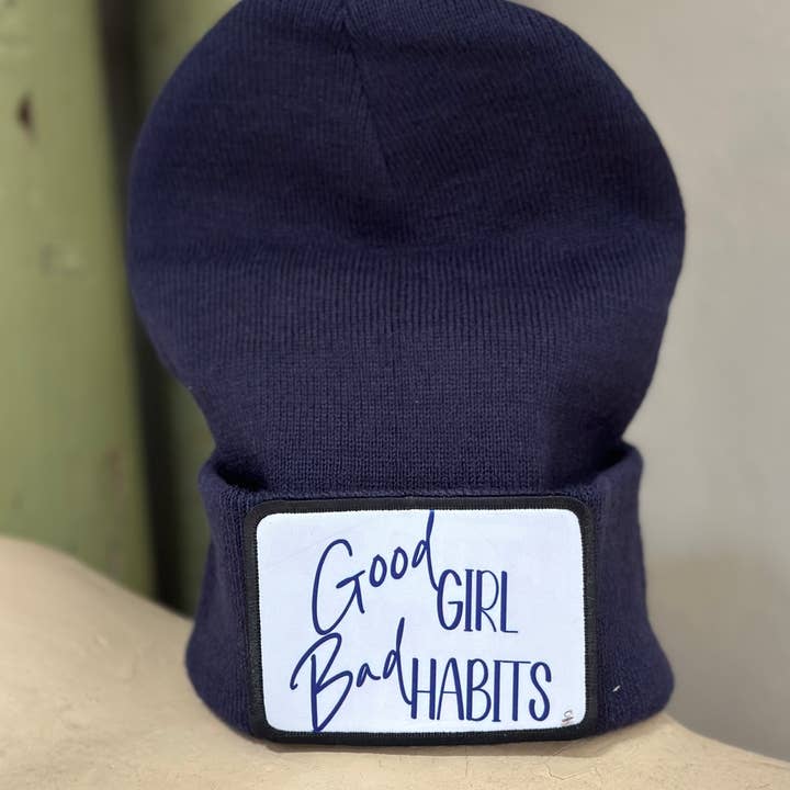 Good Girl Bad Habits Stocking Hat Beanie for wholesale by Crooked Halo