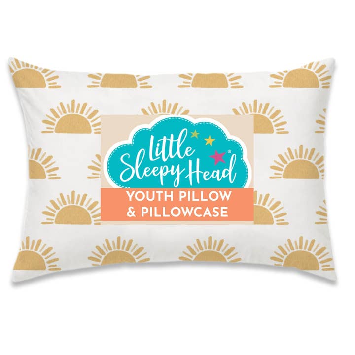 Youth Pillow + Pillowcase Set - Sunshines - 16"x22" for wholesale by Little Sleepy Head