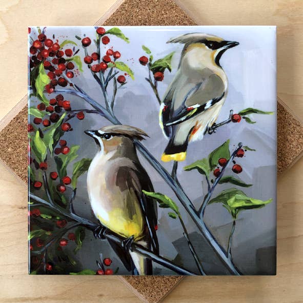 Dessous de dessous de plat en cèdre pour la vente par Art by Alyssa