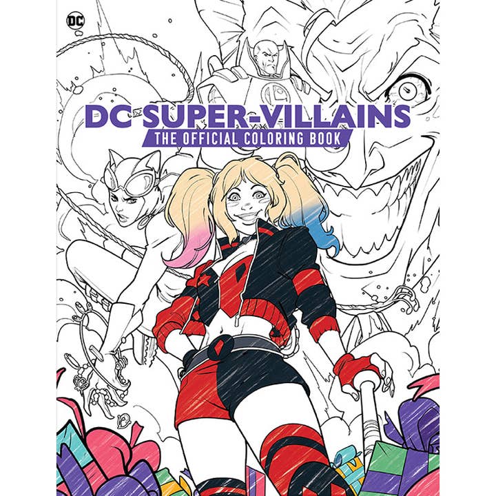 Insight Editions - #1 Pop Culture Publisher - Wholesale Coloring & Activity Book - Adult - DC Super-Villains: The Official Coloring Book