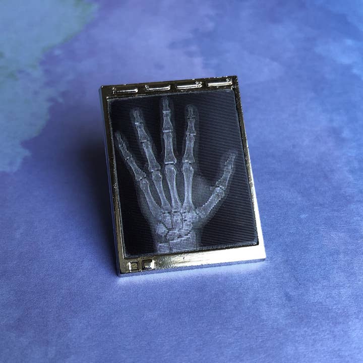 Rad Girl Creations - Wholesale Lapel Pin/Button - Lenticular Radiology Light Box Pin