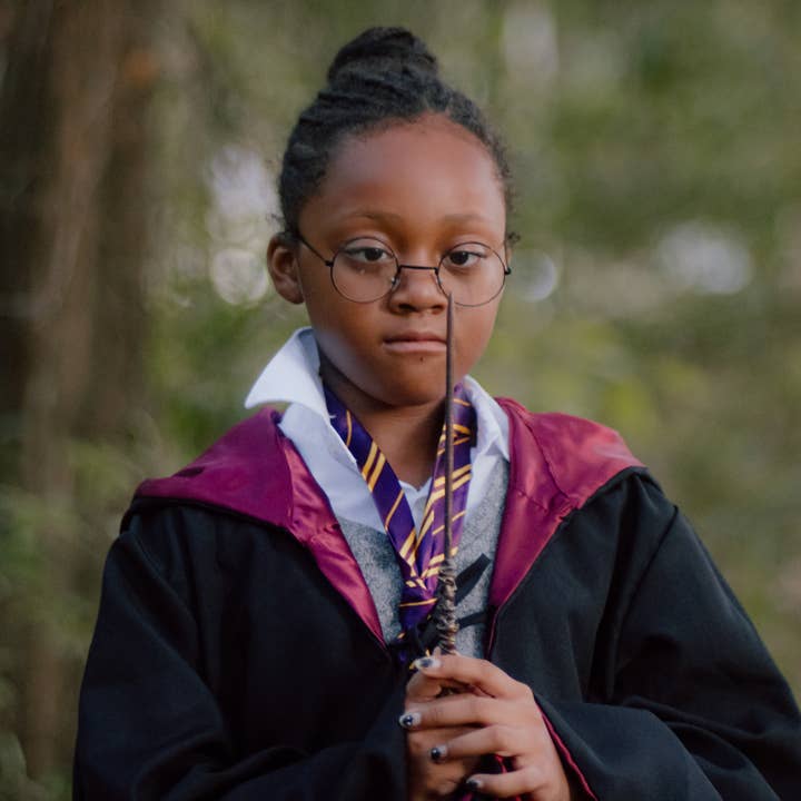 everfan - Wholesale Costume - Kids - Kids Black Wizard Robe with Satin Liner