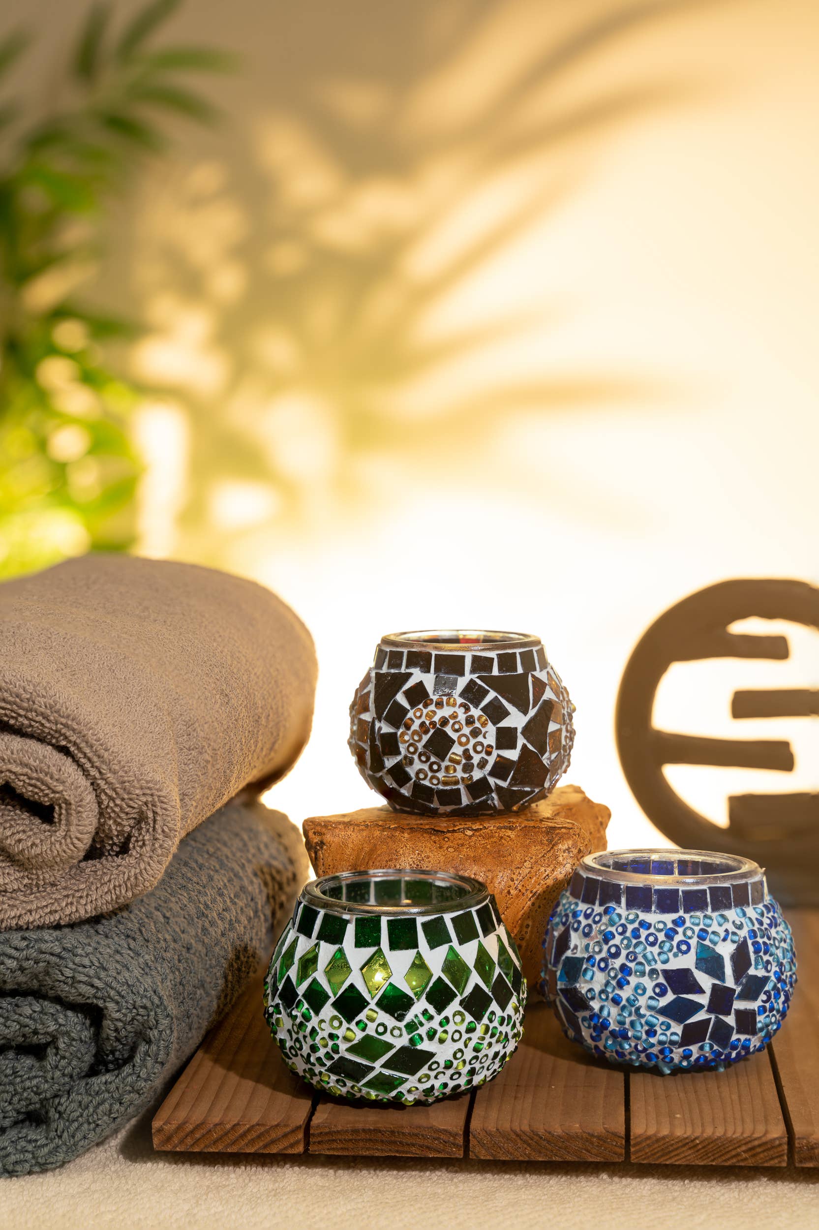 KAFTHAN - Wholesale Candle Holder - Tea Light Mosaic Candle Holders | Christmas Holiday Decor10