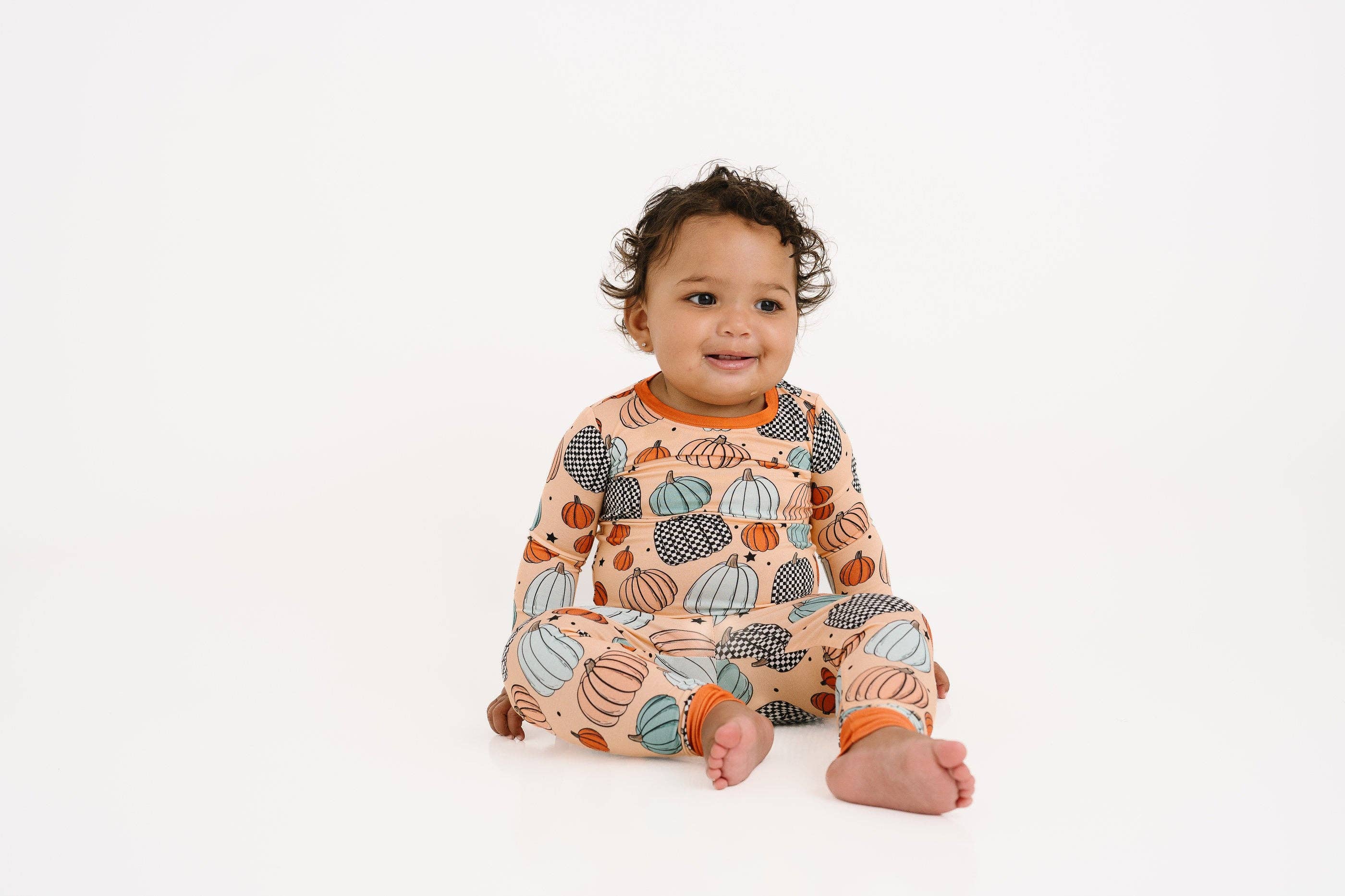 Little One Shop - Wholesale Lounge Set - Kids - Falling For Pumpkins Bamboo Set3