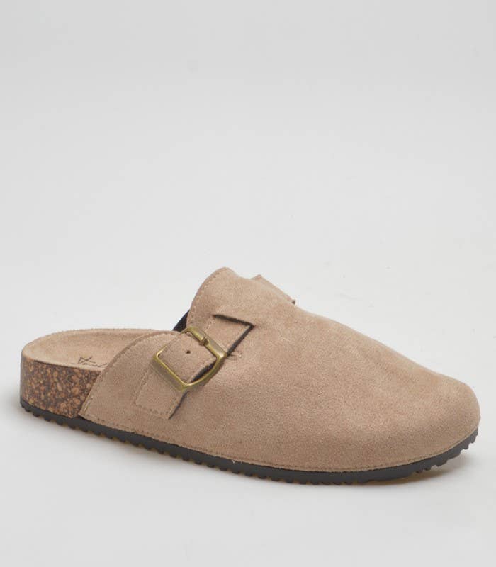 SWEET MAGIC SHOES & BAGS - Wholesale Slippers - Women's - SUEDE CLOGS WITH RUBBER SOLE2