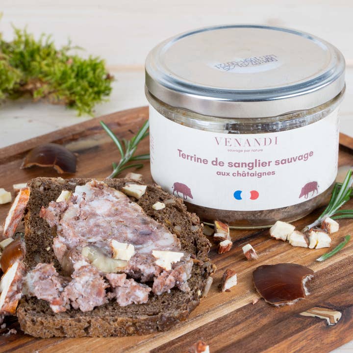 Venandi - Wholesale Preserves - French wild boar terrine with chestnuts1