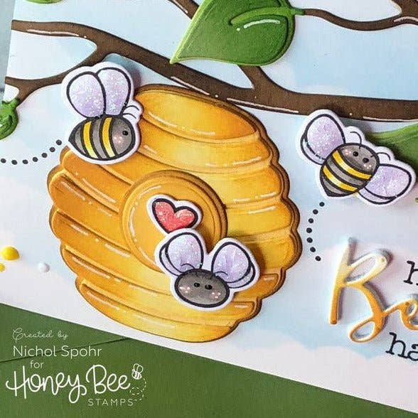 Layering Bee Hive - Honey Cuts - Stand-Alone Dies for wholesale by Honey Bee Stamps