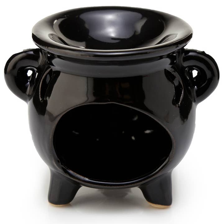 Puckator Ltd - Wholesale Oil Warmer - Eden Small Black Cauldron Oil Burner