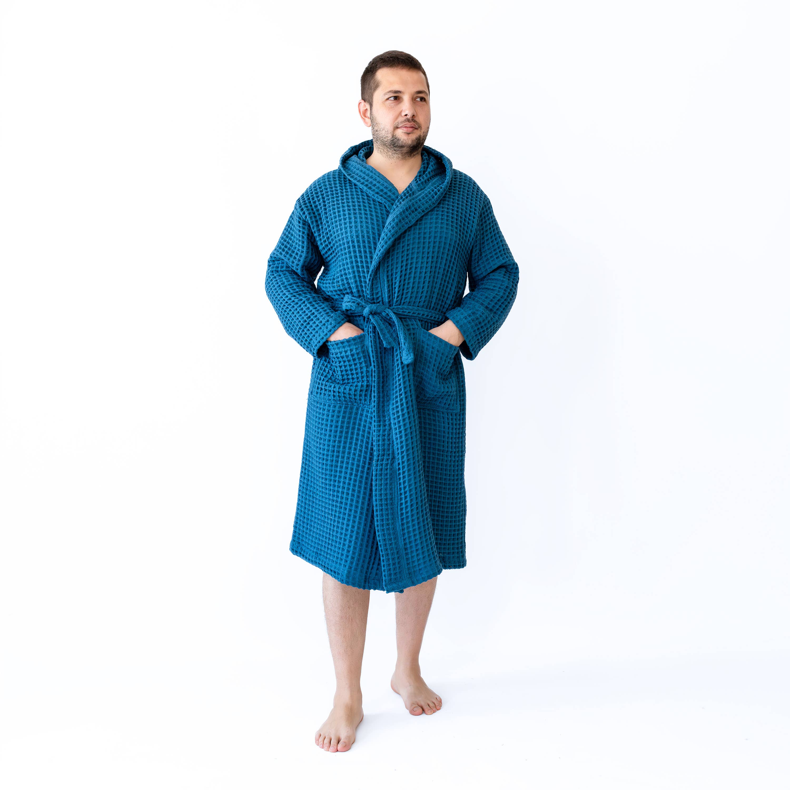 Vivamaison – Engroshandel Morgenkåbe - Unisex – Premium Vaflet Bomuld Badekåbe, Unisex Spa Komfort165
