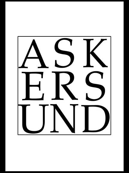 Graphic Poster Askersund for wholesale by Hugodesign