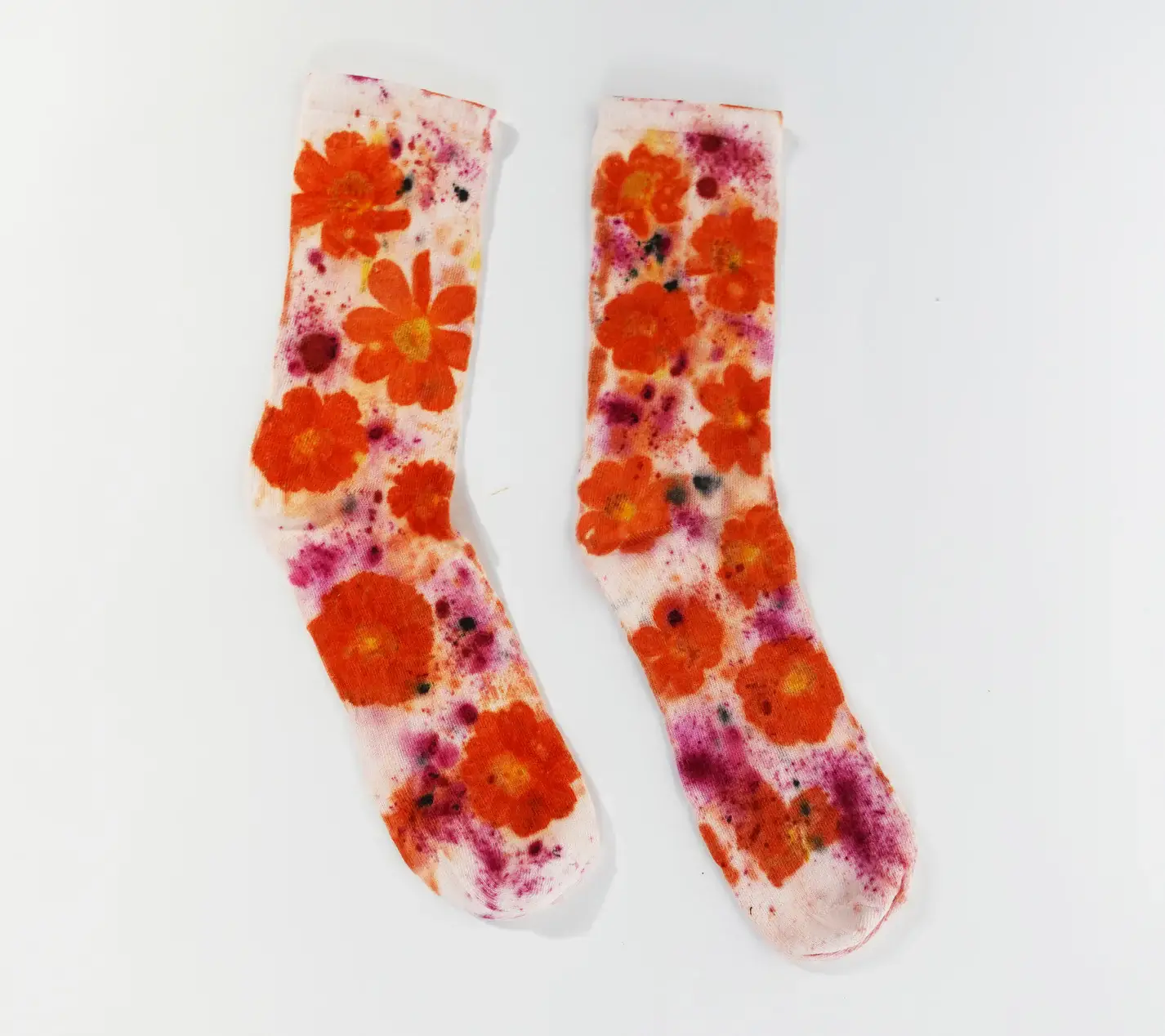 DYE KWEEN - Wholesale Socks - Women's - Flower Power Cotton Crew Sock11