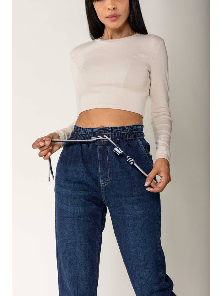 Nina Carter - Wholesale Pants - Women's - Panta jogg leopard elastic waist with drawstring P50032