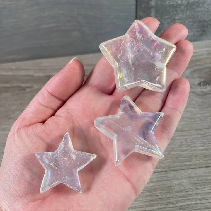Angel Aura Crystal Star Wholesale – Iridescent Healing Stones for wholesale by Keystone Crystals