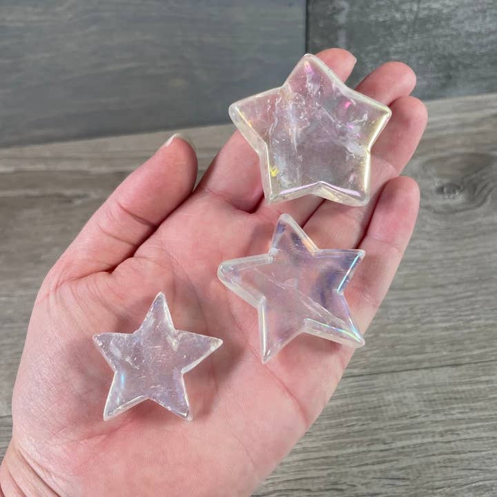 Angel Aura Crystal Star Wholesale – Iridescent Healing Stones for wholesale by Keystone Crystals