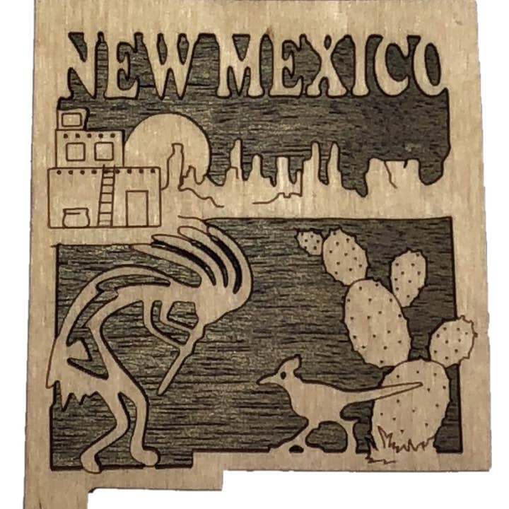 Woodcutts Inc. - Wholesale Magnet - New Mexico State Magnet0