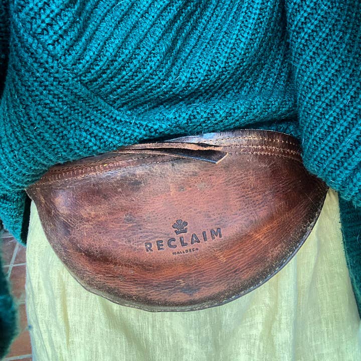 Reclaim Mallorca - Wholesale Belt Bag - Women's - CAMPOS BELT BAG - RED FRENCH TICKING FABRIC