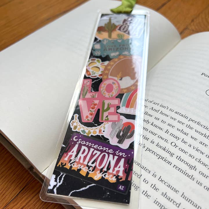 Creative Kind - Wholesale Bookmark - Arizona Notebook Bookmark – Laminated 2" x 8" Green Ribbon3