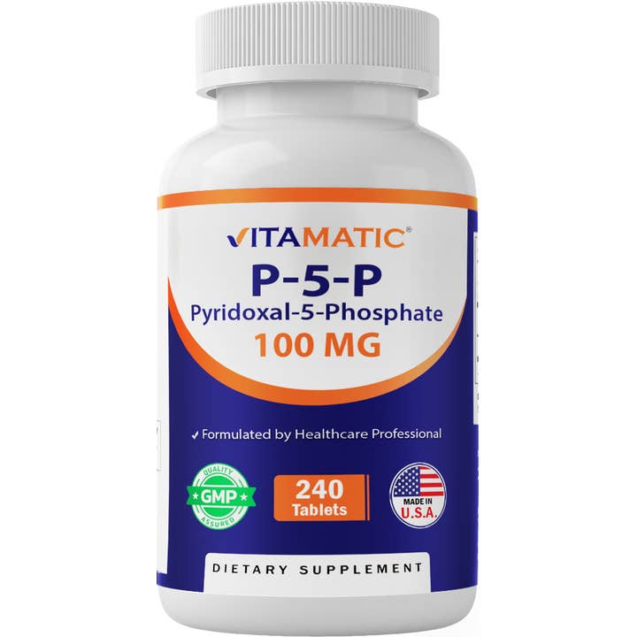 Vitamatic - Wholesale Oral Supplement/Vitamin - Vitamatic P5P 100 mg (Pyridoxal-5-Phosphate)- 240 Tablets
