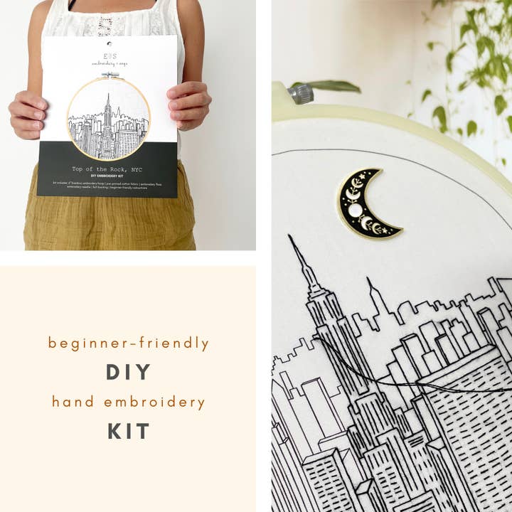 Embroidery and Sage - Wholesale Embroidery/Cross Stitch Supplies - Top of The Rock, NYC - embroidery kit