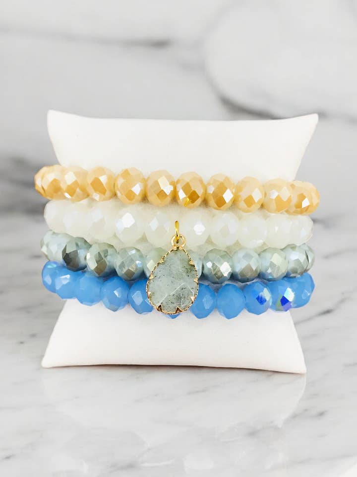 Stackable Bracelet Set - B1646 for wholesale by Magnolia & Peach Jewelry Boutique, LLC