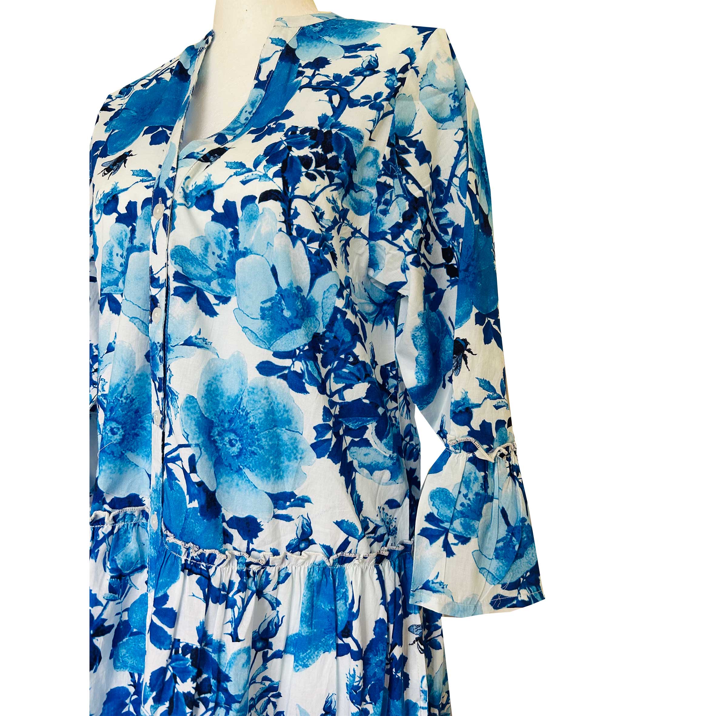 Rosehip Design – wholesale Dress – Women's – Gabriella Dress - Blue Rose7