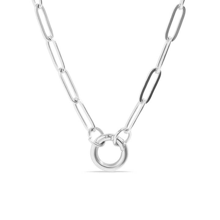 collier porte-charme en acier inoxydable, étanche pour la vente par Sutter Sisters Wholesale