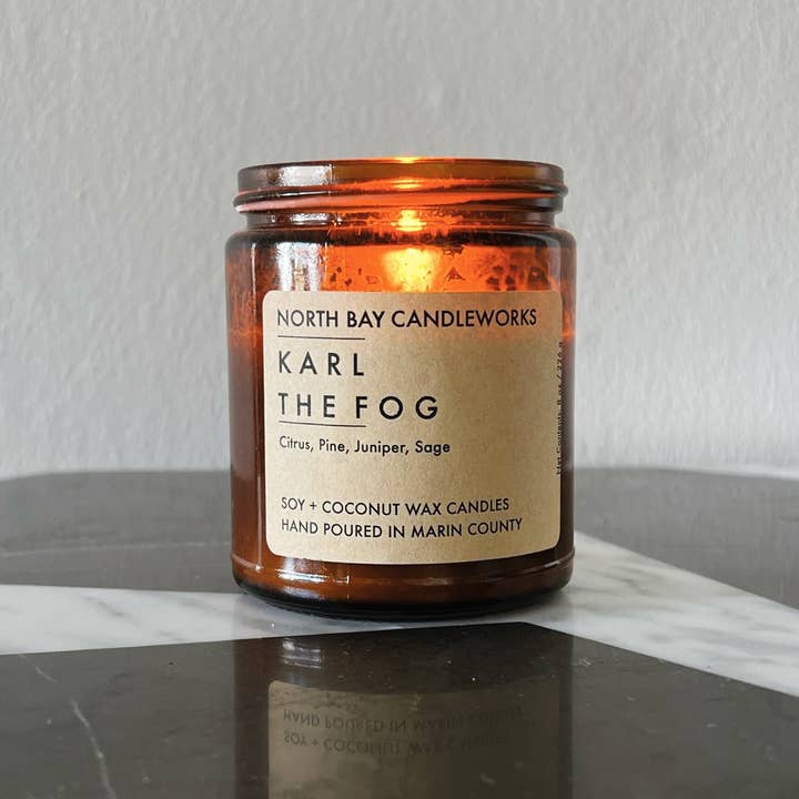 North Bay Candleworks - Wholesale Jar/Filled Candle - Karl the Fog (Standard Size, 8 oz)2