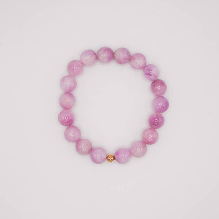 Ripple | Reiki Infused Jewelry - Wholesale Beaded Bracelet - Kunzite Solo Grande Bracelet4