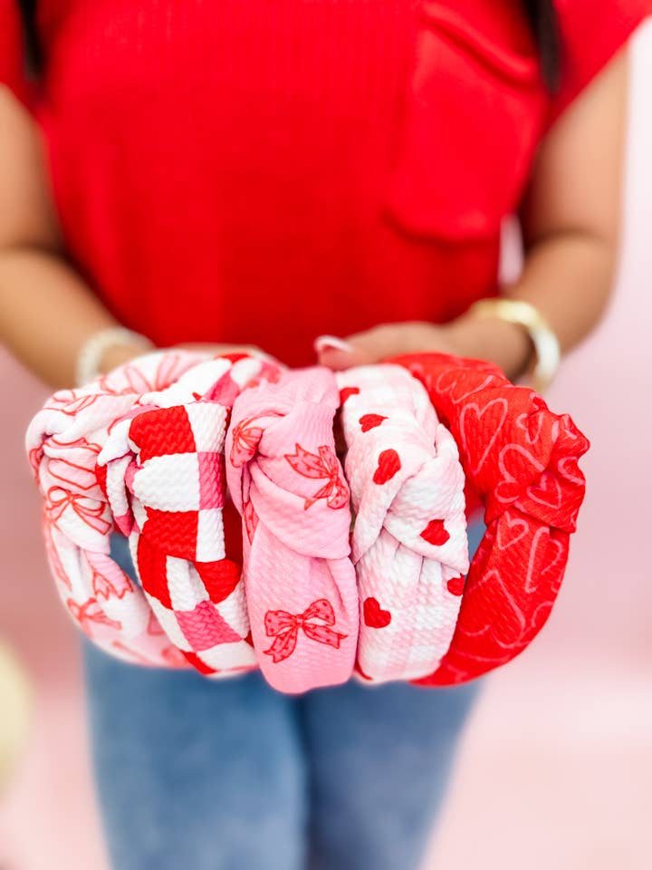 Heart Eyes Structured Headband • 5 Prints for wholesale by Ruby Red Threads