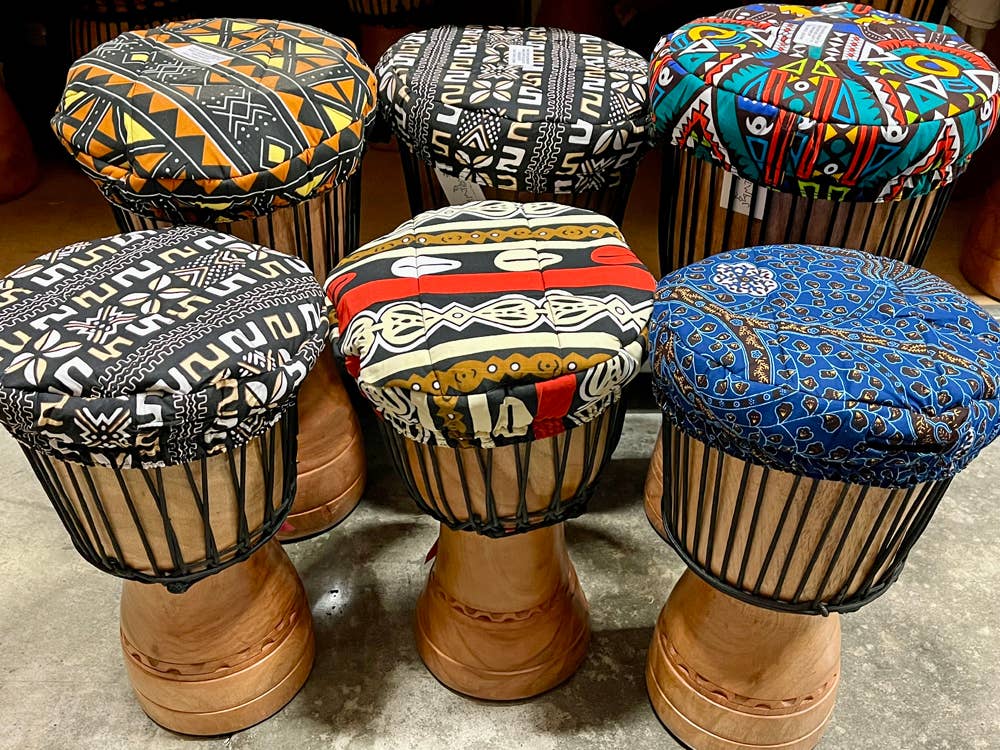 Jamtown - Wholesale Musical Instrument - African Djembe Drum Medium Cow Hide 4