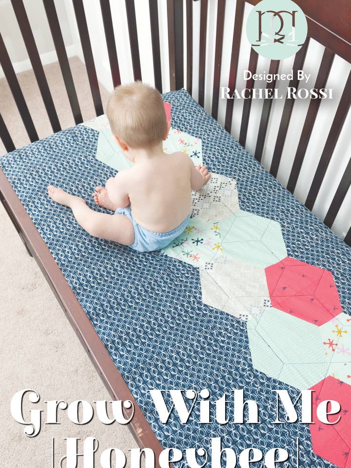Grow With Me | HoneyBee | Quiltemønster for engroshandel hos Rachel Rossi Design