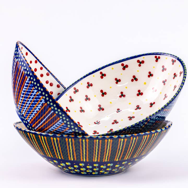 Ceramic Oval Serving Bowl for wholesale by Thumbprint Artifacts