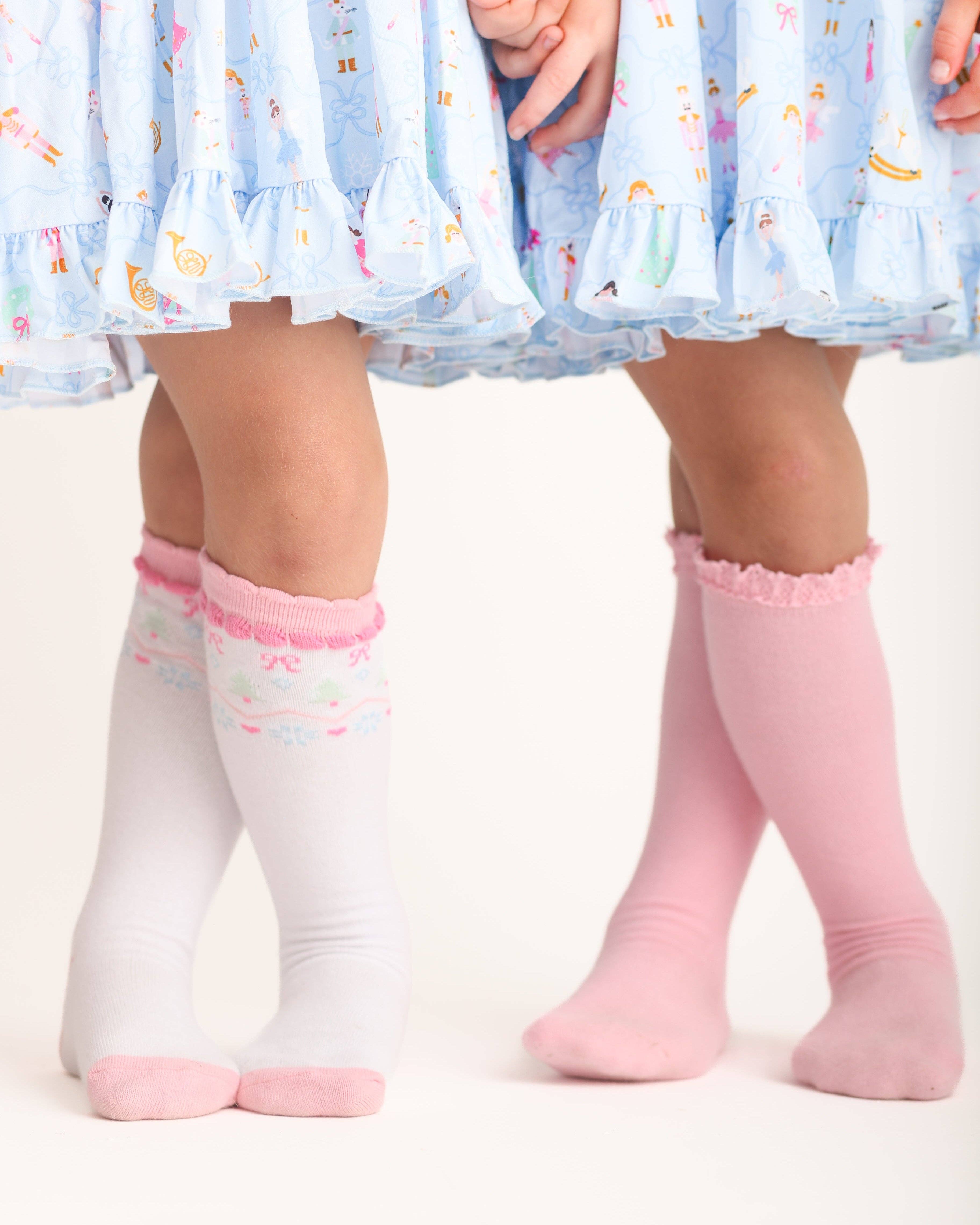 Little Stocking Co. – Großhandel Socken – Kind & Baby – Weiße Fair Isle Kniestrümpfe3