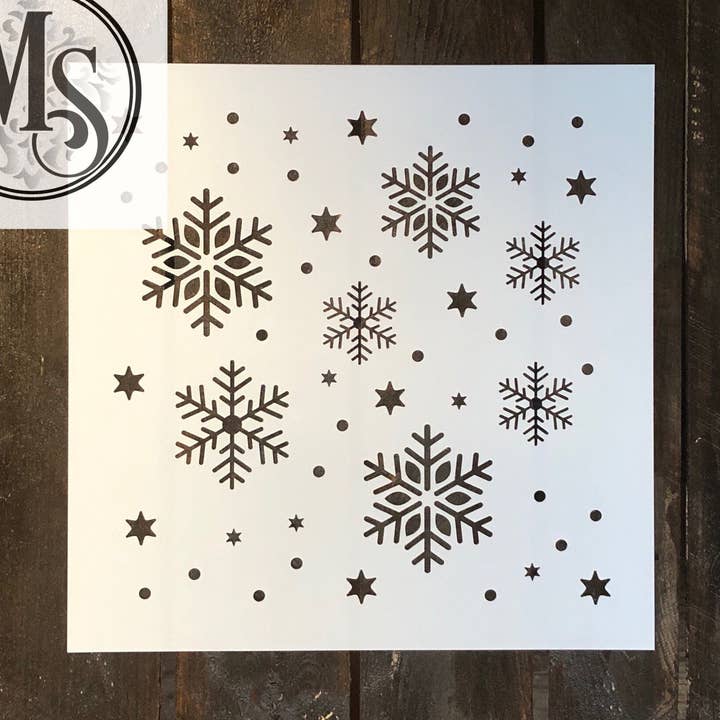 Motif flocon de neige M0246 pour la vente par Muddaritaville Studio